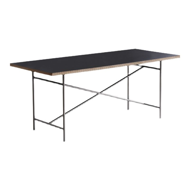 Rectangle Shape Dining Table Solid Wood Table Luxury Style with Sled Base