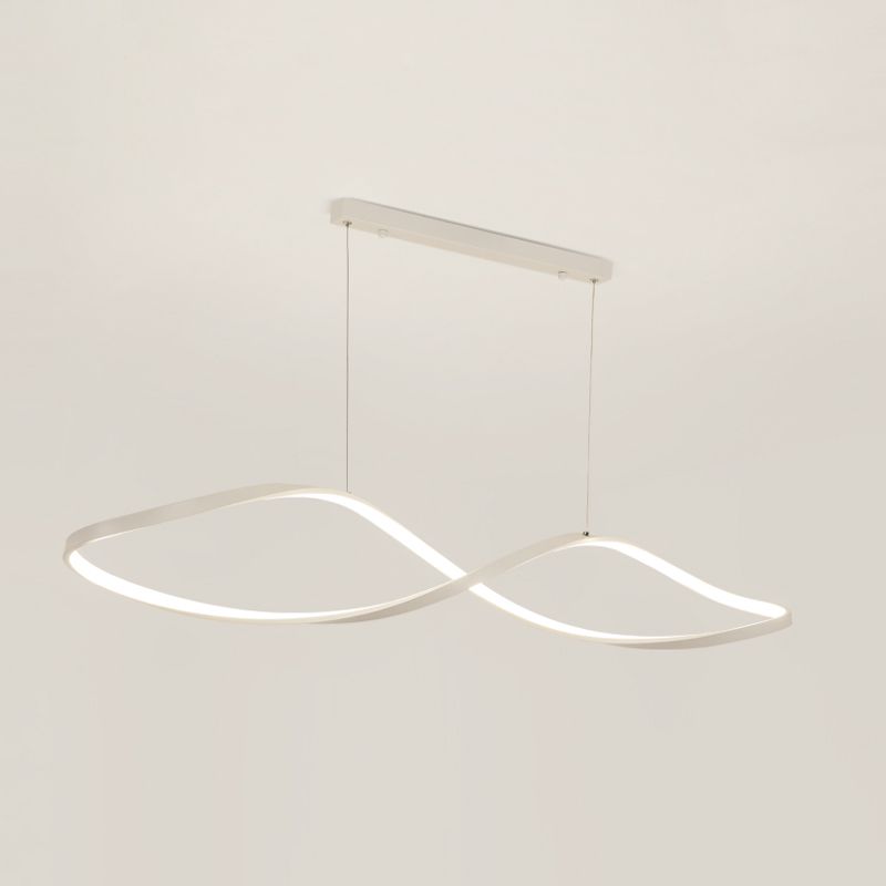 Linear Shape Island Pendant Contemporary Style Metal 1 Light Island Pendant Light