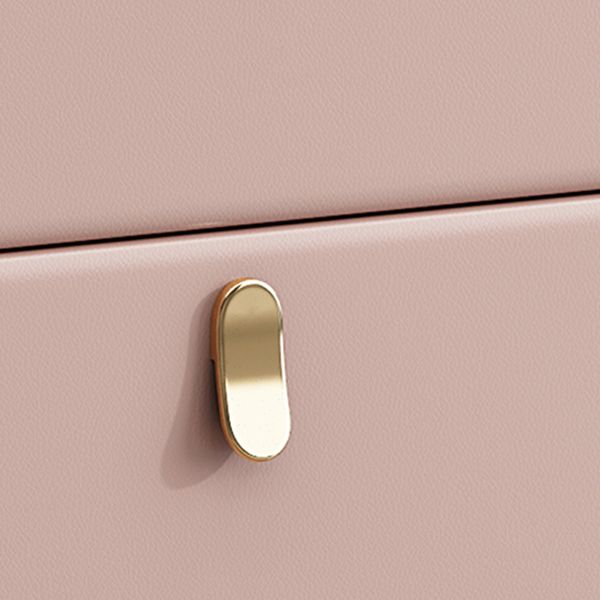 Wood and Stone Buffet Server Glam Style Kitchen Server for Living Room