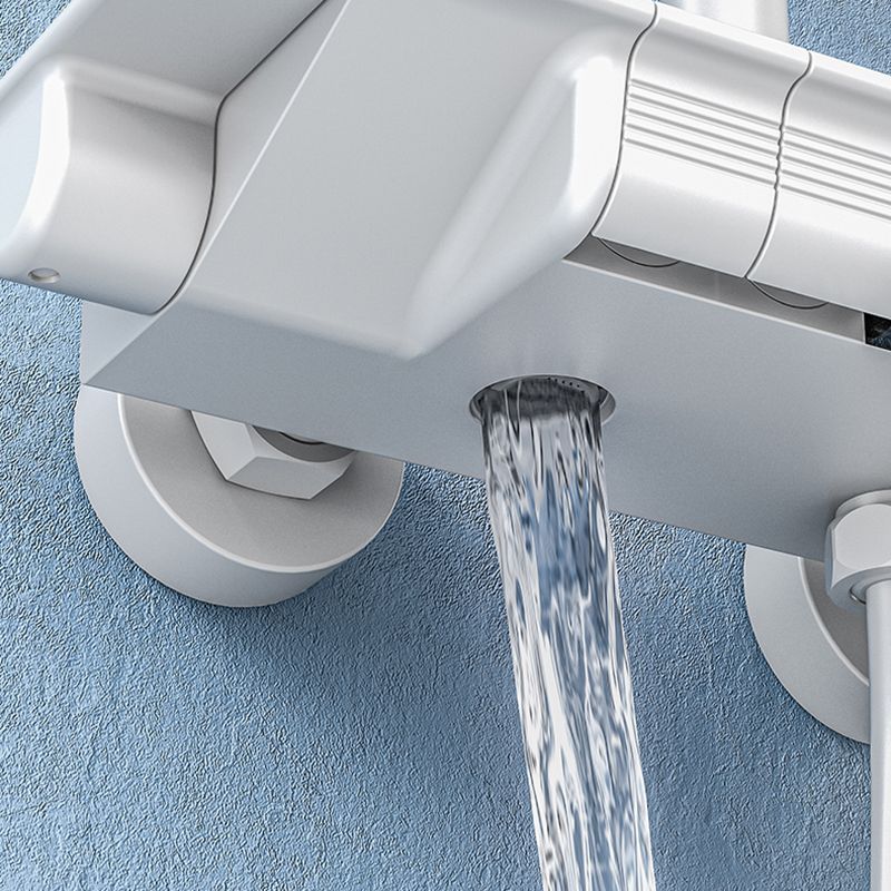 Modern Brass Shower System Wall Mounted Shower Set with Handheld Shower Head