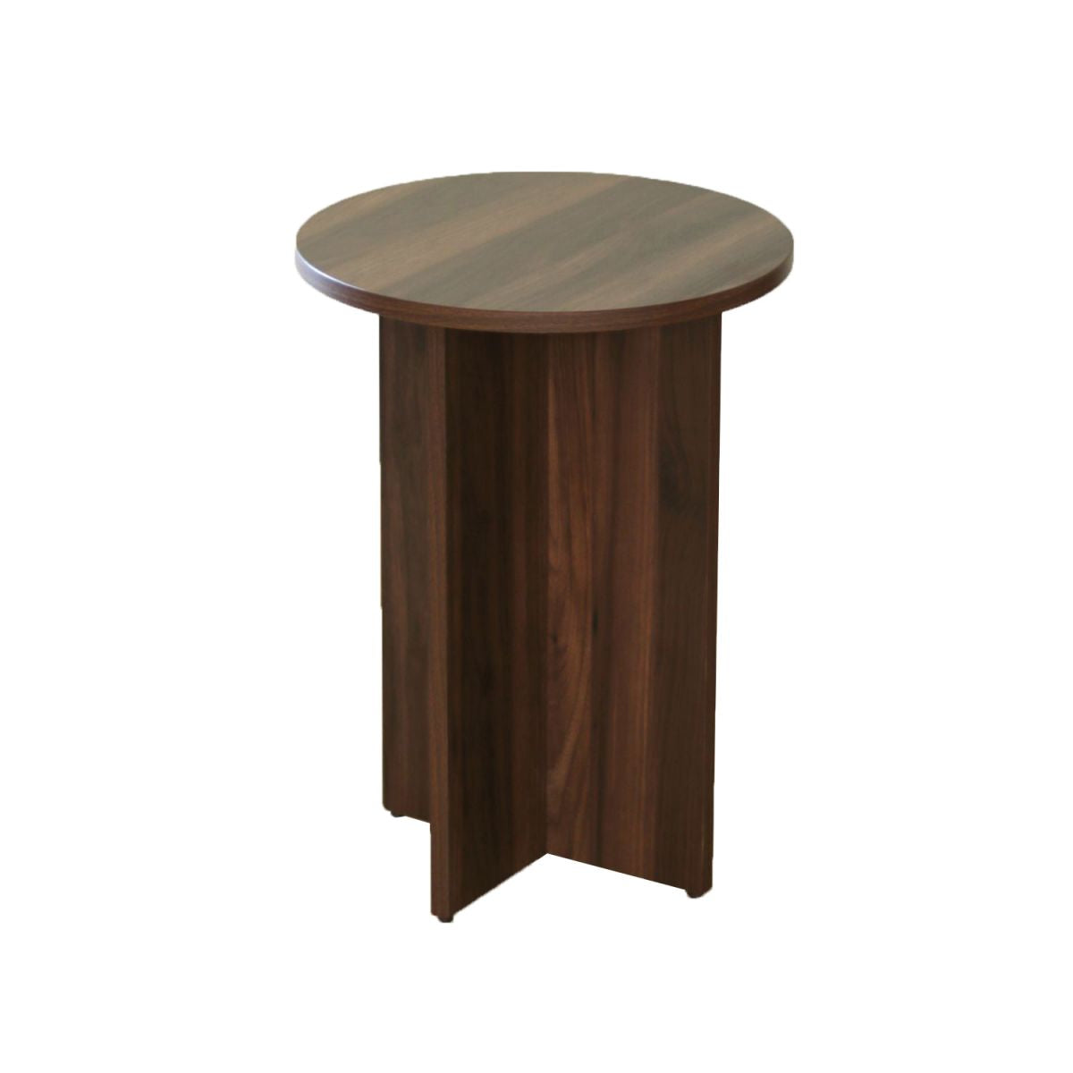 15.75 inch Wide Scandinavian Sofa Side Accent Table Wooden Round Side End Table