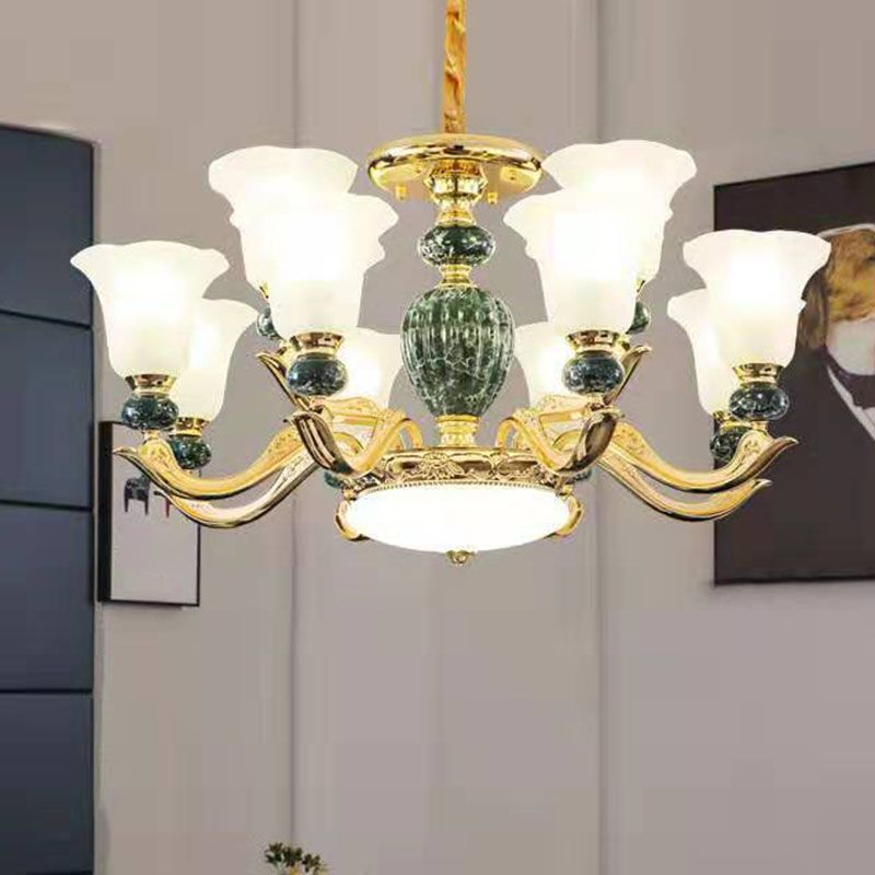 Lámpara colgante de gloria de vidrio esmerilado mínimo de lámpara de lámpara mínima para sala de estar