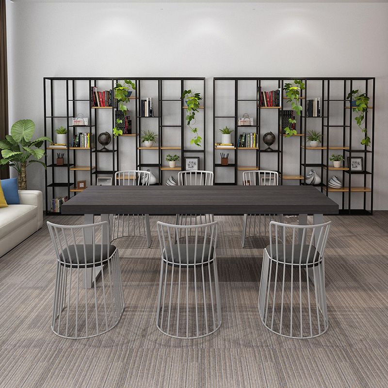 Industrial Style Pine Solid Wood Dining Table Sled Base Dining Room Collection