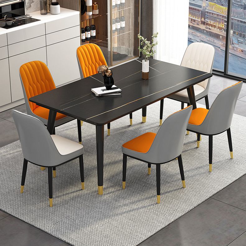 Mesa base de comedor de piedra de sinterización industrial rectangular 4 Table base de patas para el hogar