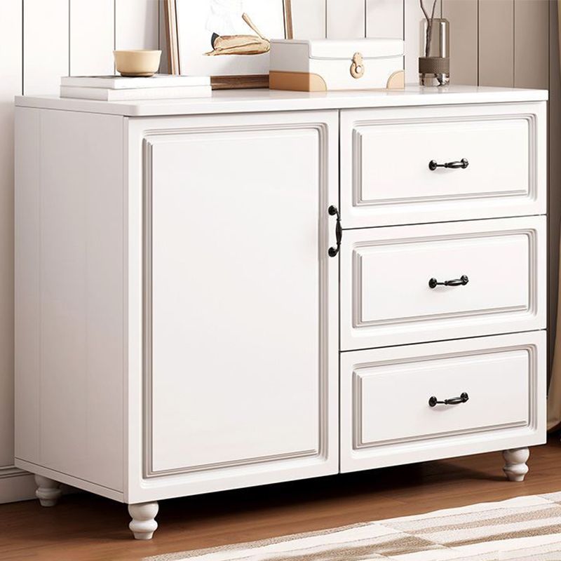 American Traditional Combo Dresser Wood Storage Chest with Drawers for Bedroom