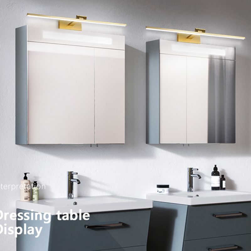 Modern Mirror Front Lighting Simplicity Acrylic LED Gold Wall Mounted Light