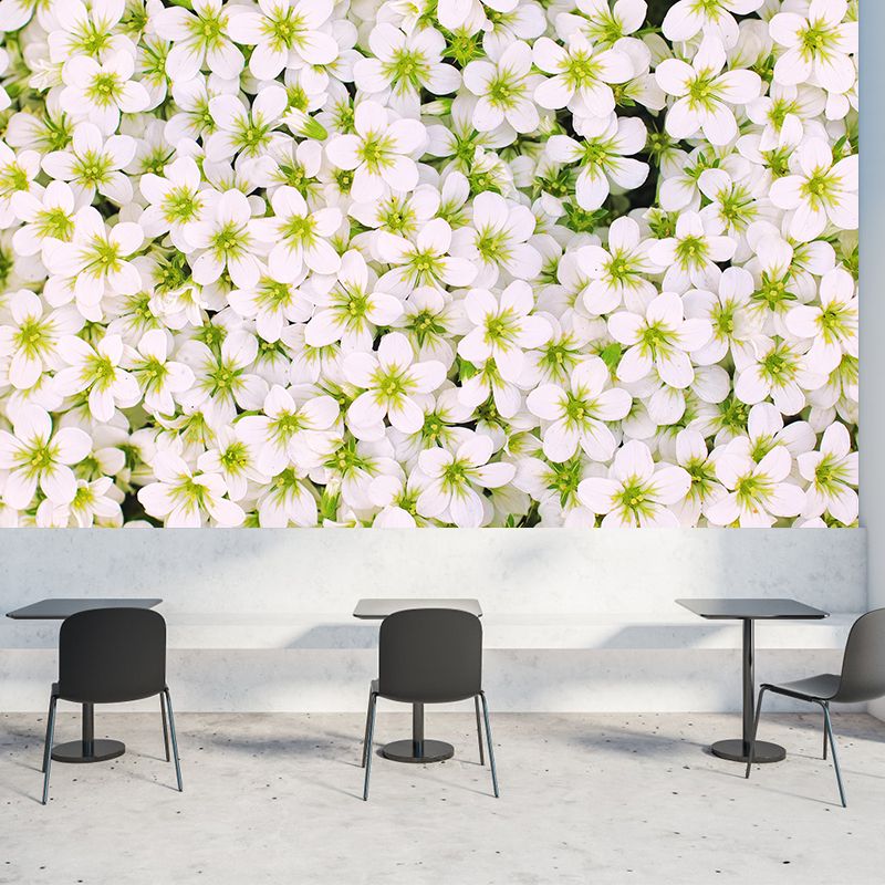 Beautiful Sea of Flowers Wall Mural Decal Colorful Mural Wallpaper for Girl Bedroom