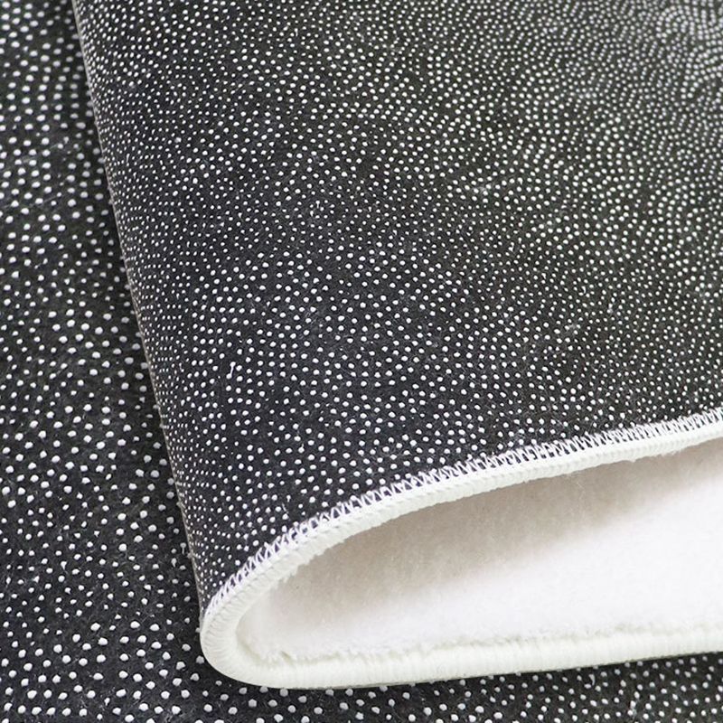 Yellow Check Rug Polyester Simple Rug Stain Resistant Rug for Home Decor