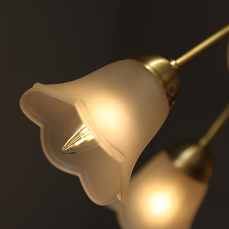 Modern Style Flower Shaped Wall Light Sconces Metal 1 Light Wall Lighting