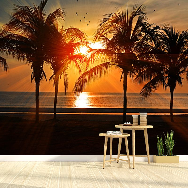 Modern Style Wall Mural Wallpaper Tropical Landscape Bedroom Wall Mural