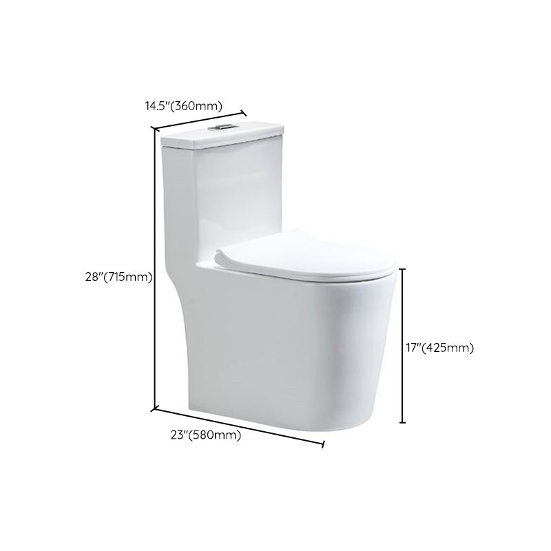 Modern Siphon Jet Toilet Floor Mount Urine Toilet with Toilet Seat