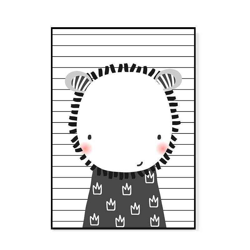 Cartoon Animals Painting Children's Art Canvas Wall Art Decor, Multiple Sizes Options