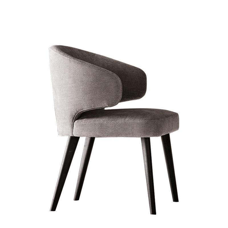 Contemporary Steel Dining Arm Chair Wingback Side Furniture Single in Matte Finish