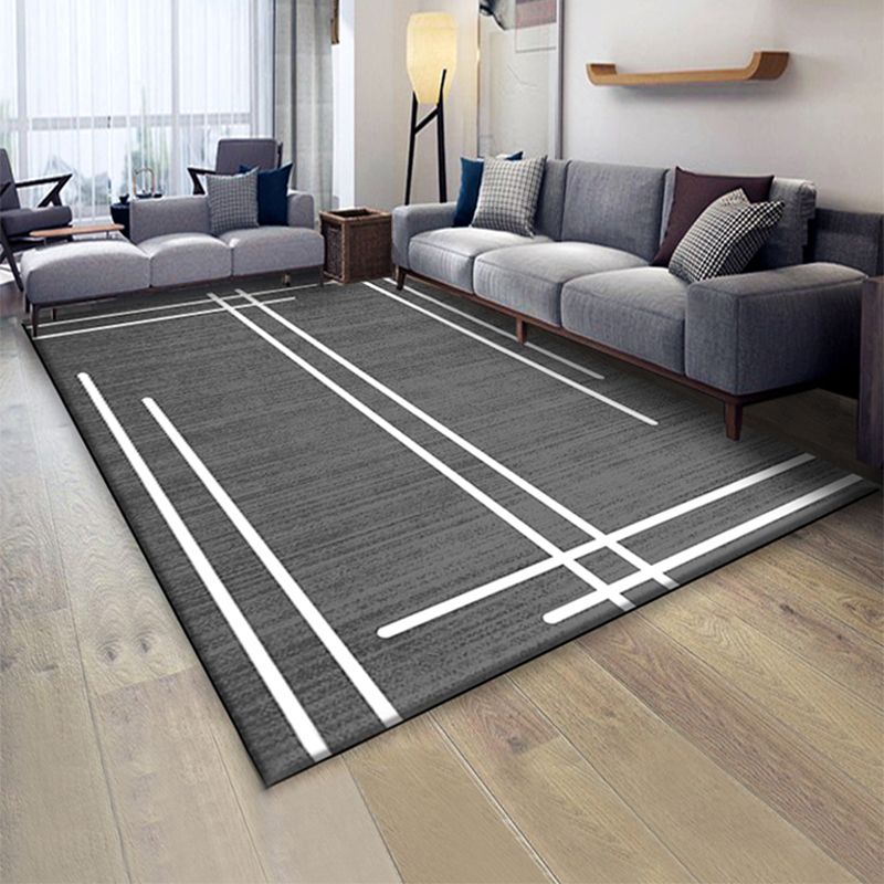 Weicher simplen Teppich Multi-Farb-Geometrie Kunstdruck Teppichfleckenfest-Resistant Anti-Rutsch-Hintermaschinen Waschbar Teppich für die Halle