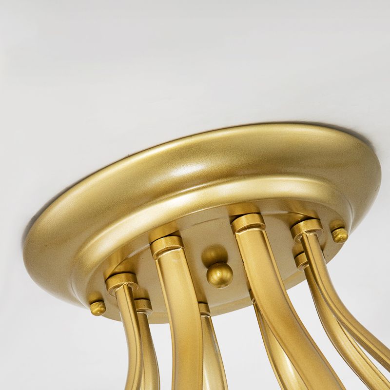 Decorative Sphere Flush Light Fixture Glass Flush Mount Lights for Living Room