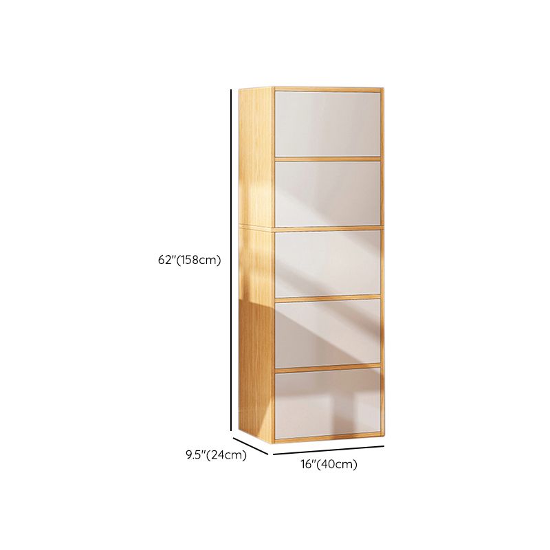 Contemporary Manufactured Wood Accent Cabinet Standard Storage Cabinet