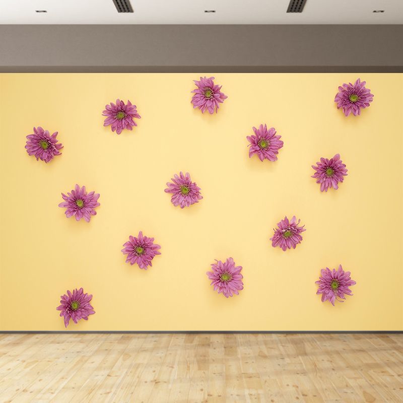 Environment Friendly Decorative Murals Flower Dining Room Wall Murals Wallpaper