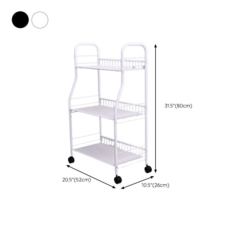 Contemporary Open Back Bookcase Metal Standard Bookshelf with Shelves