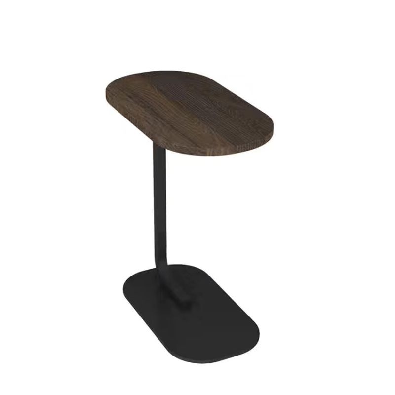 Oval Minimalist Side End Table Modern C Sofa Corner Table for Living Room
