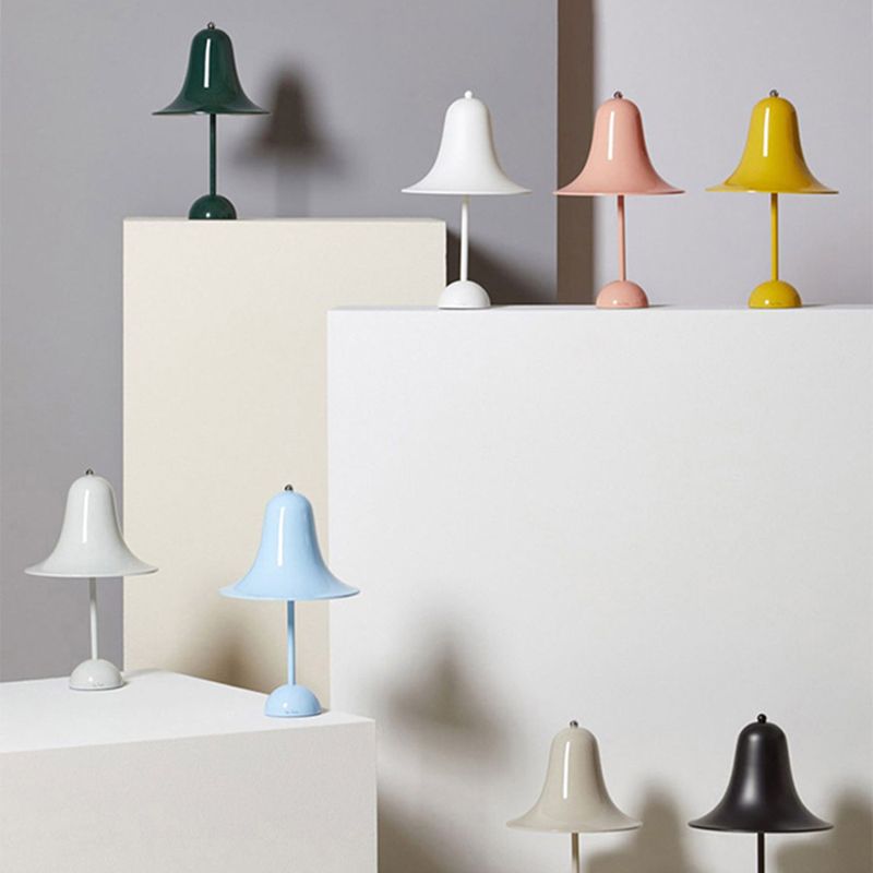 Lampes de table de nuit géométrique à style moderne en métal 1 lampe de table légère