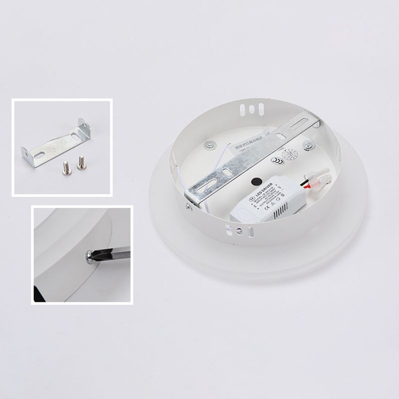 Moderne minimalistische stijl ronde schijf muur licht stonzes acryl sconce lichten voor woonkamer