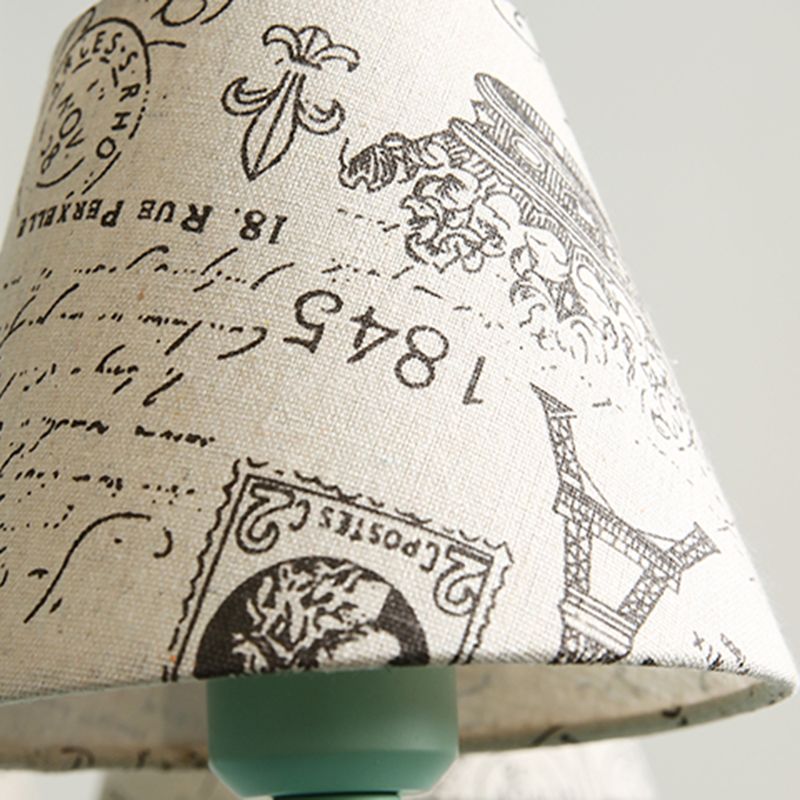 Modern Style Green Ceiling Chandelier Swooping Arm Metal 5-Lights Pendant Lighting Fixtures