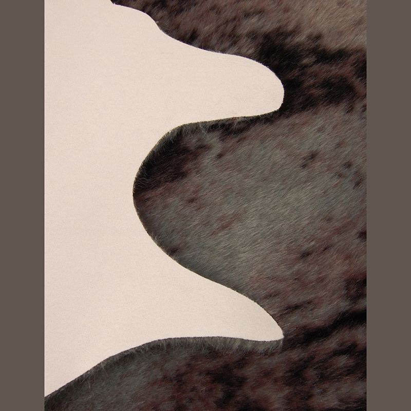 Fashionable Brown Animals Pattern Rug Polyester Area Carpet Stain Resistant Area Rug for Home Decor