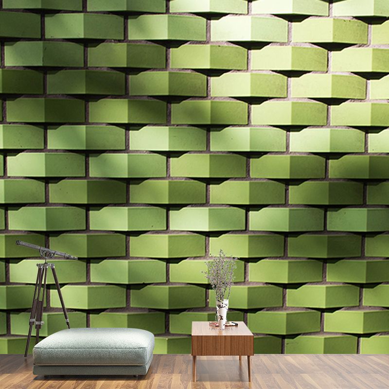 Geometry Wall Mural Decal for Meeting Room Stain Resistant, Personalized Size