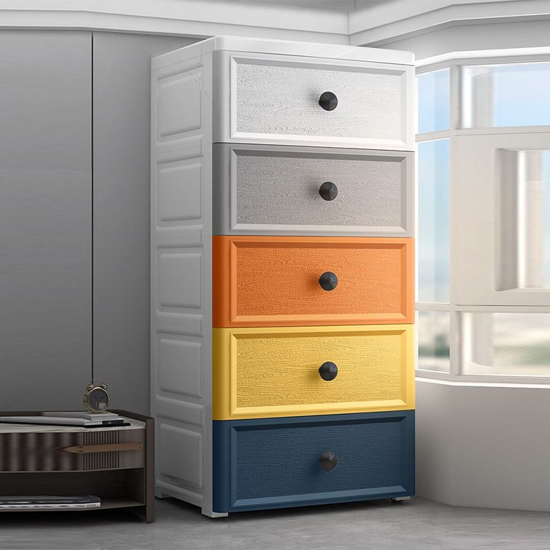 Non-Hanging Wardrobe Armoire with Drawer Plastic Storage Cabinet Wardrobe