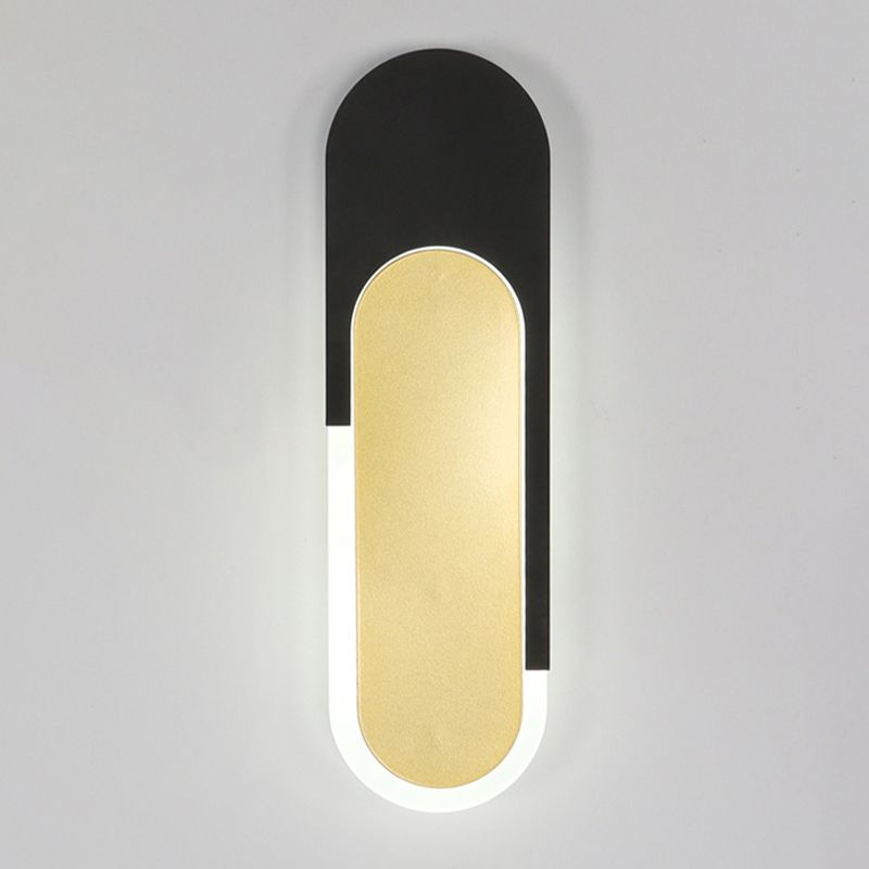 Geometry Shape Wall Light Modern Style Metal 1-Light Wall Mount Light