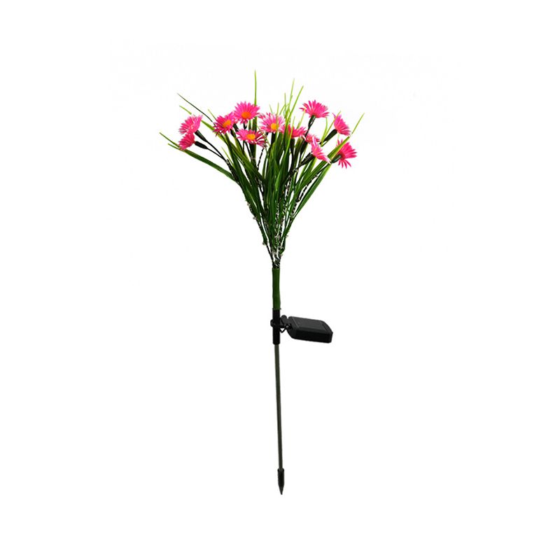 Wildflower Bouquet Solar Ground Light Modern Plastic Backyard LED Landscape Light