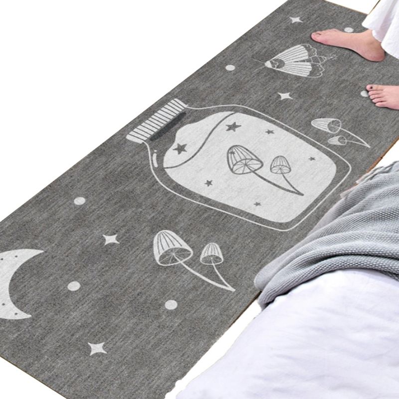 Gray Bottle Carpet Blending Modern Carpet Non-Slip Backing Carpet for Home Decor