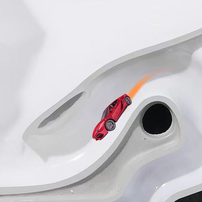 Contemporary Siphon Jet Toilet Bowl Floor Mounted Urine Toilet for Washroom