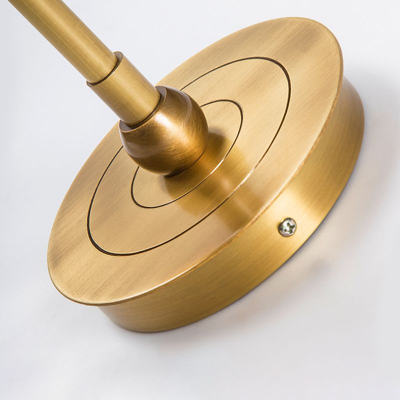 Brass Finish 2-Light Modernism Bathroom Vanity Light LED Bath Bar