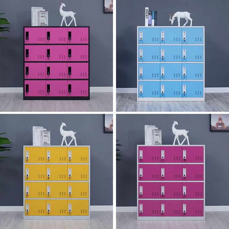 Metal Non-Hanging Armoire Modern Storage Cabinet with Hinged Doors