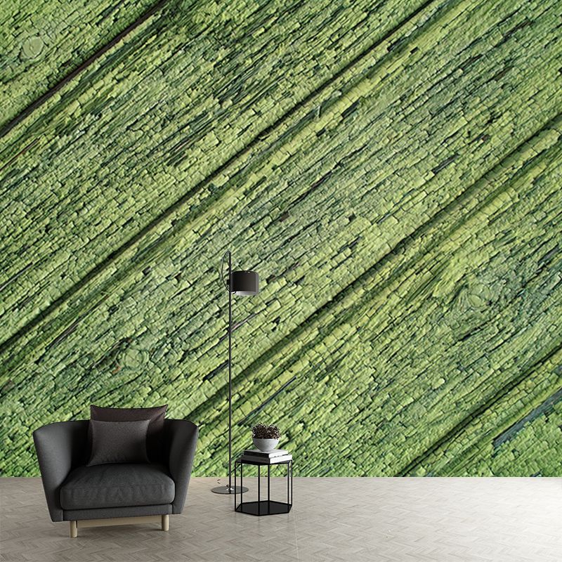 Environment Friendly Mural Wallpaper Industrial Style Wood Texture Mural for Room