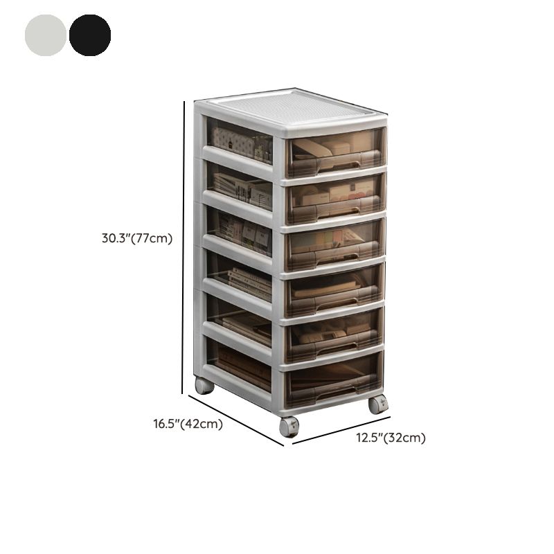Transparent Filing Cabinet Modern Plastic Drawers Filing Cabinet