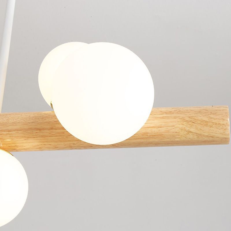 Modern Style Ball Shade Island Pendants Glass Pendant Lights for Dining Room