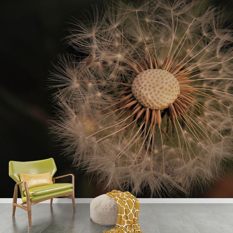 Dandelion Seed Wall Covering for Reading Room Bedroomm, Water Resistant