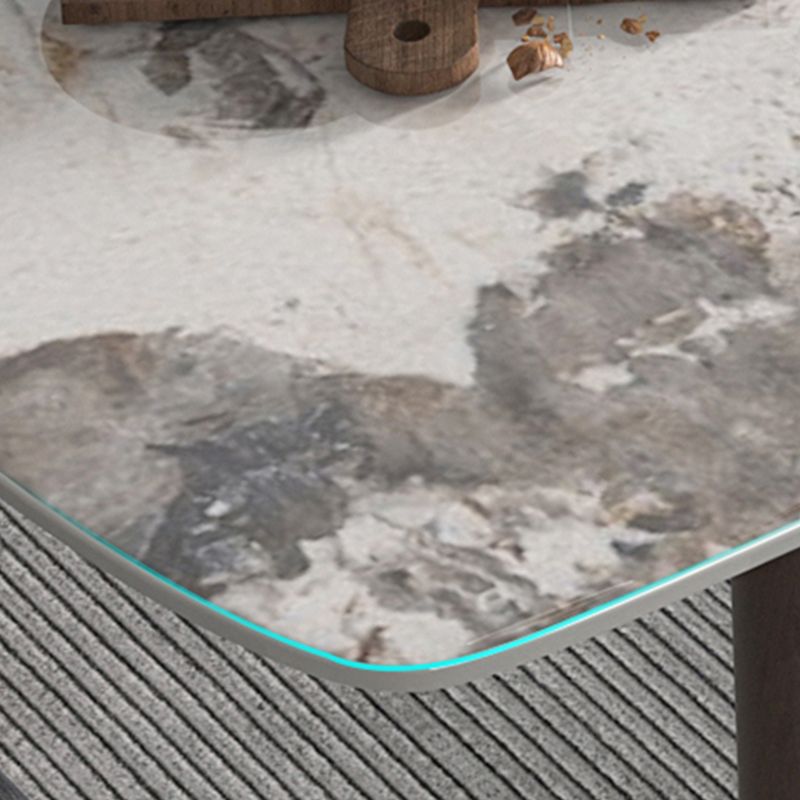 Sintered Stone Home Dining Table Modern Dining Room Table with 4 Legs