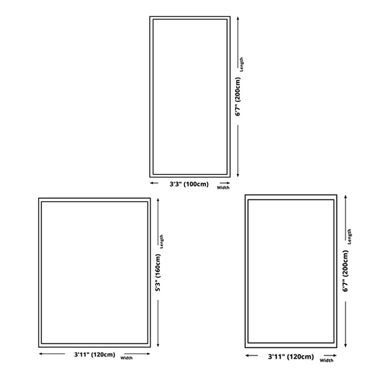 White Modern Carpet Polyester Color Block Carpet Stain Resistant Carpet for Drawing Room