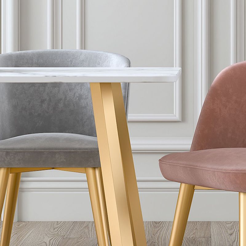 Traditional Luxury Rectangle Dining Table Stone Dining Site Table for Home