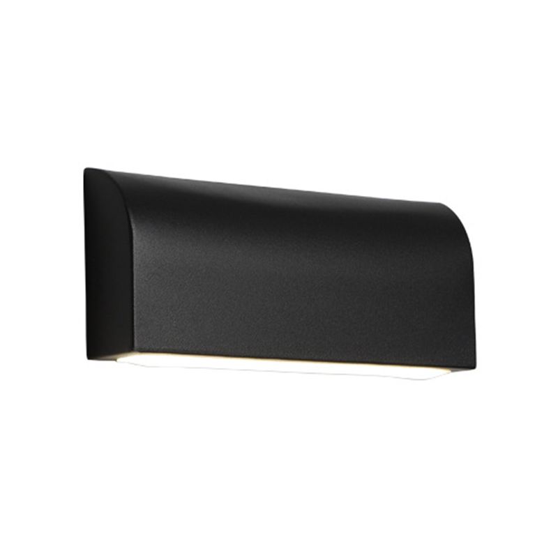 Single Modern Black/White Wall Mounted Sconce Metal LED Wall Light