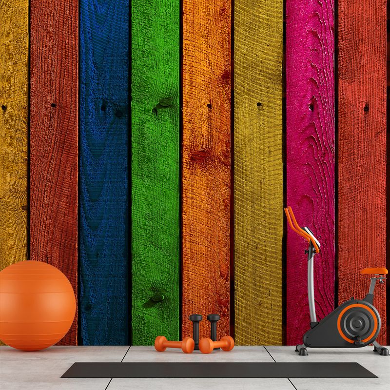 Autocollants muraux Texture bois, décoration murale pour la maison, salon, couleur claire