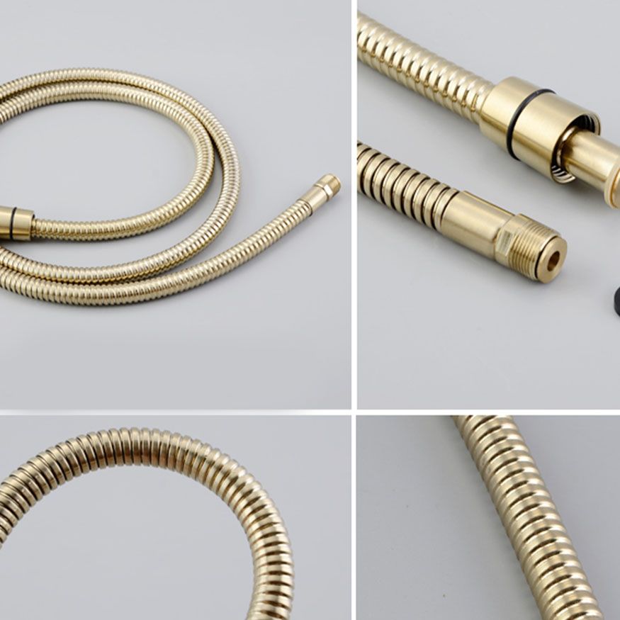 Modern Square Brass Tub Faucet with Hand Shower Bathroom Faucet