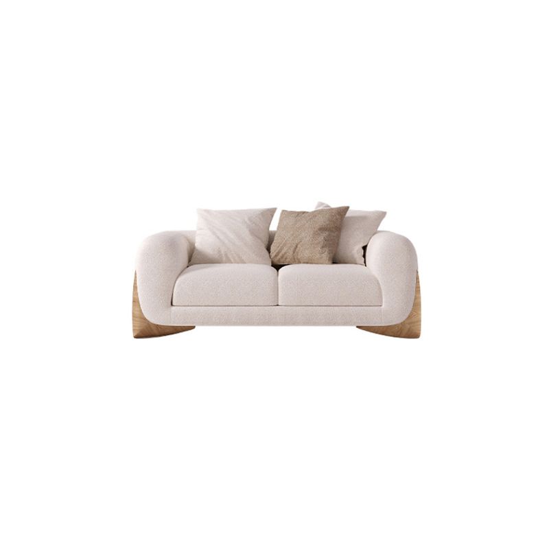 Modern Style Living Room Tuxedo Arm Loveseat Tight Back Seating