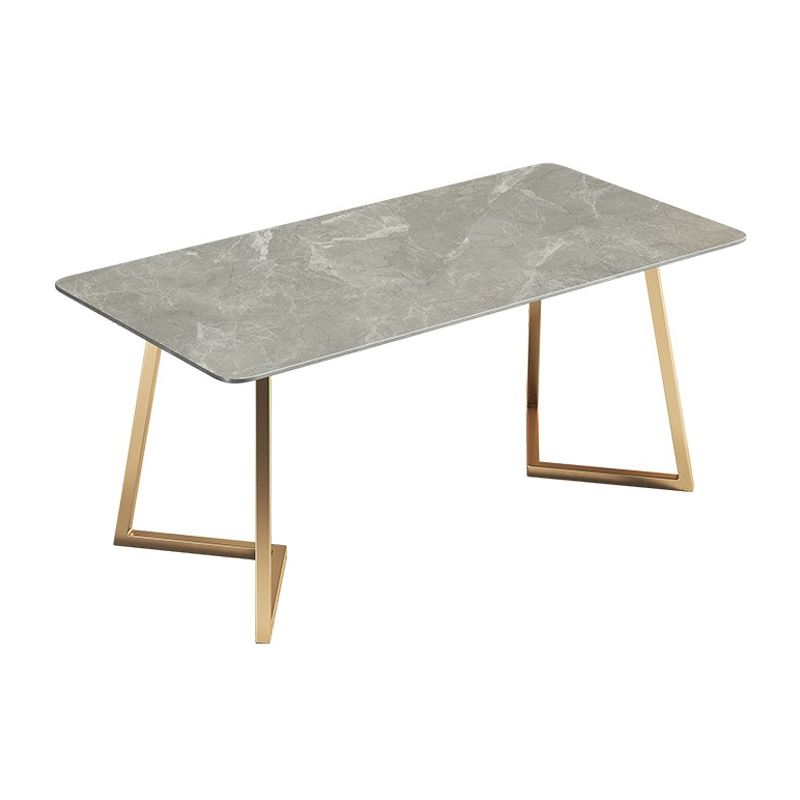 1/4/5/7 Pcs Metal Scandinavian Dining Room Set with Rectangle Table Dining Set