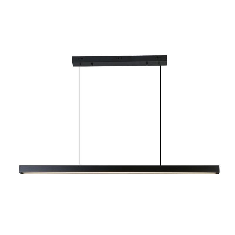 Modern Style Linear Shape Island Light Metal Single Light Island Lighting