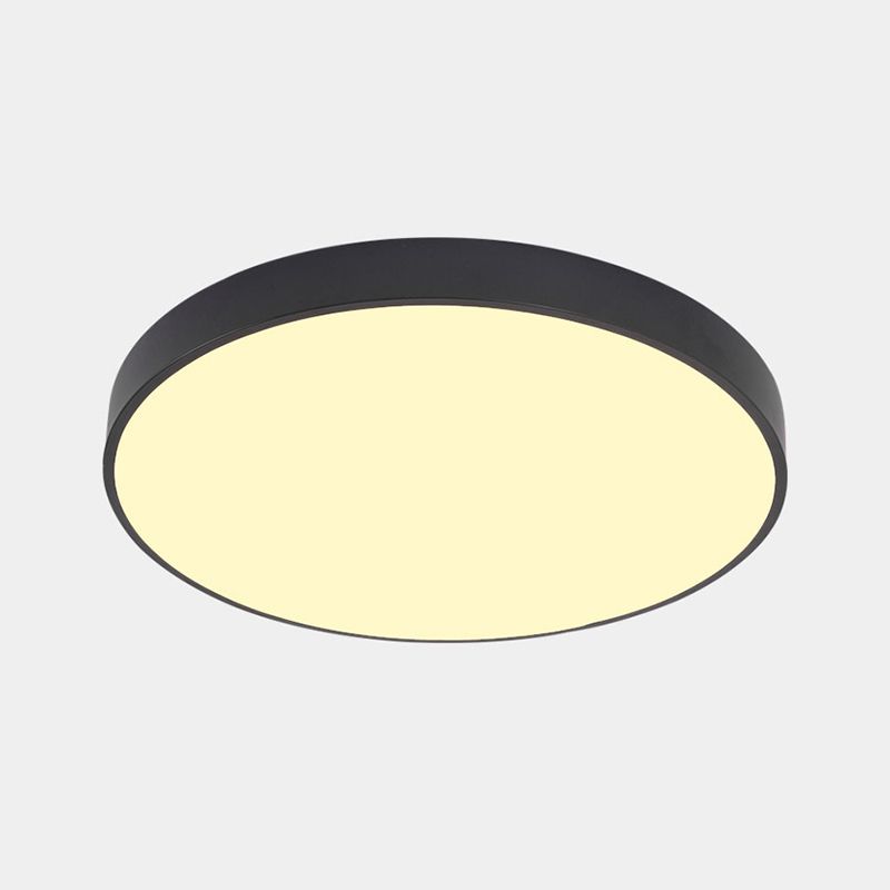 Éclairage de plafond nordique en métal d'appareil d'éclairage affleurant du couloir rond LED avec le diffuseur acrylique
