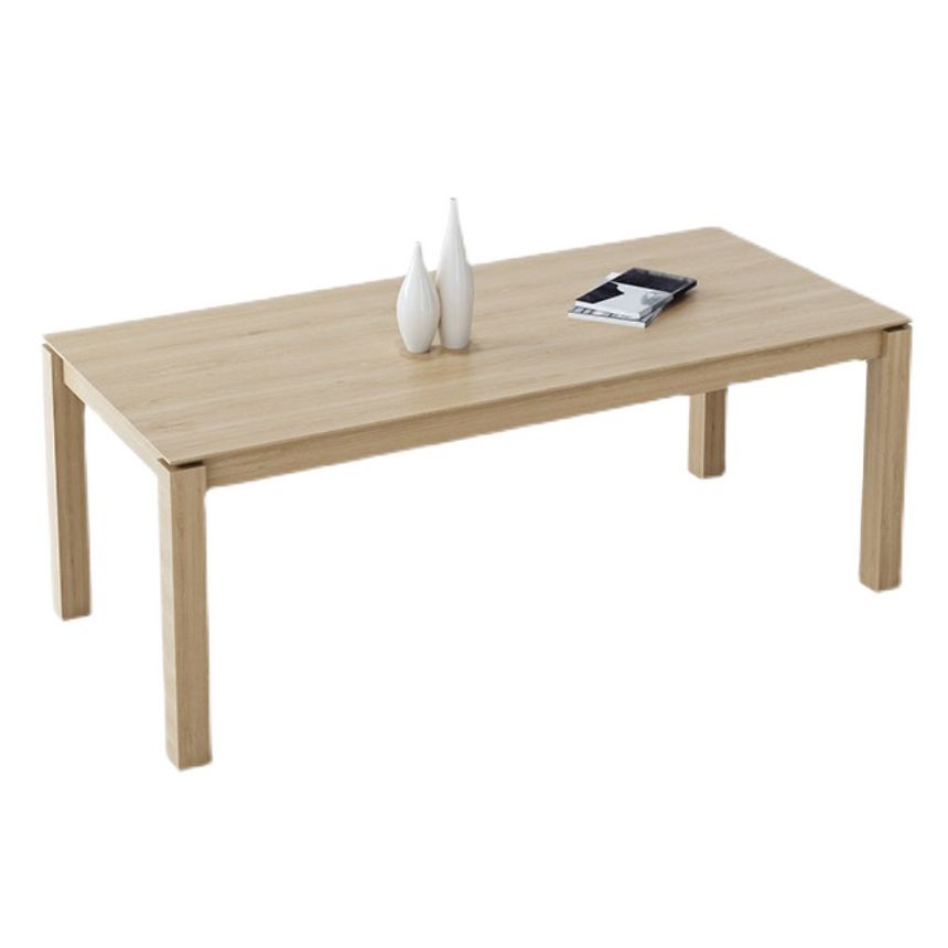 Modern Ash Wood Table with 4 Legs Rectangle Dining Table for Restaurant